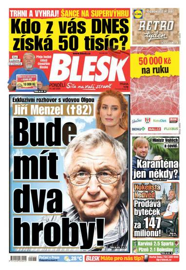 E-magazín BLESK - 14.9.2020 - CZECH NEWS CENTER a. s.