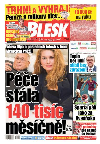 E-magazín BLESK - 15.9.2020 - CZECH NEWS CENTER a. s.