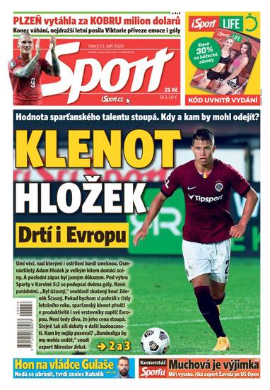 E-magazín Sport - 15.9.2020 - CZECH NEWS CENTER a. s.