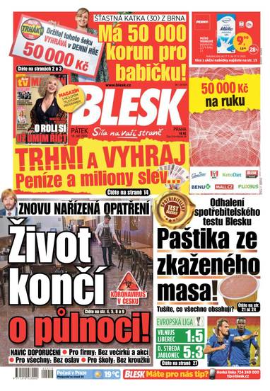 E-magazín BLESK - 18.9.2020 - CZECH NEWS CENTER a. s.