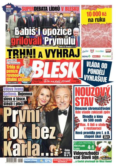 E-magazín BLESK - 1.10.2020 - CZECH NEWS CENTER a. s.