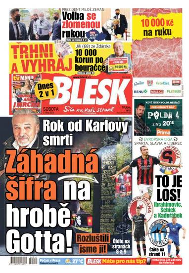 E-magazín BLESK - 3.10.2020 - CZECH NEWS CENTER a. s.