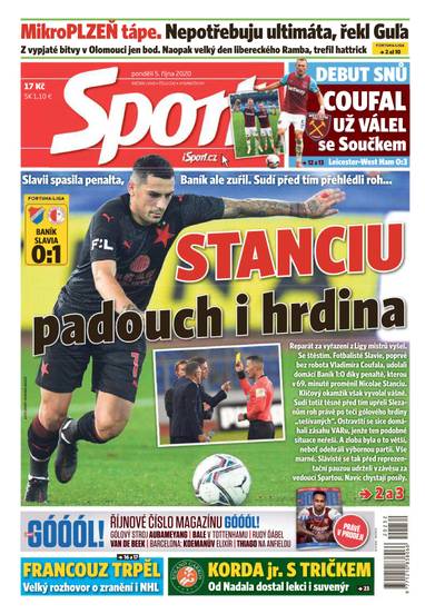 E-magazín Sport - 5.10.2020 - CZECH NEWS CENTER a. s.