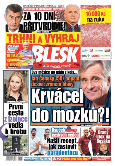 E-magazín BLESK - 6.10.2020 - CZECH NEWS CENTER a. s.