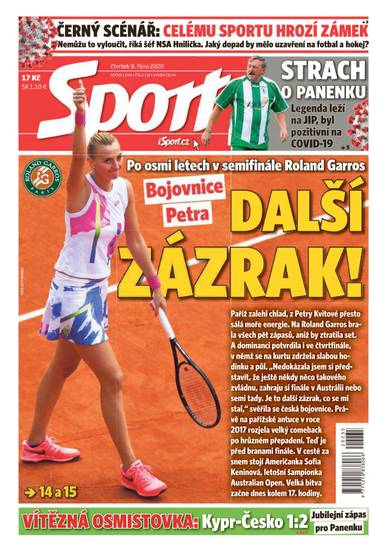 E-magazín Sport - 8.10.2020 - CZECH NEWS CENTER a. s.