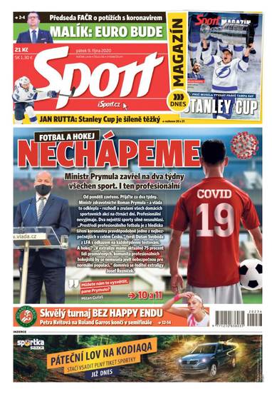 E-magazín Sport - 9.10.2020 - CZECH NEWS CENTER a. s.