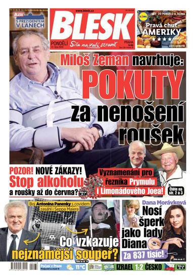 E-magazín BLESK - 12.10.2020 - CZECH NEWS CENTER a. s.