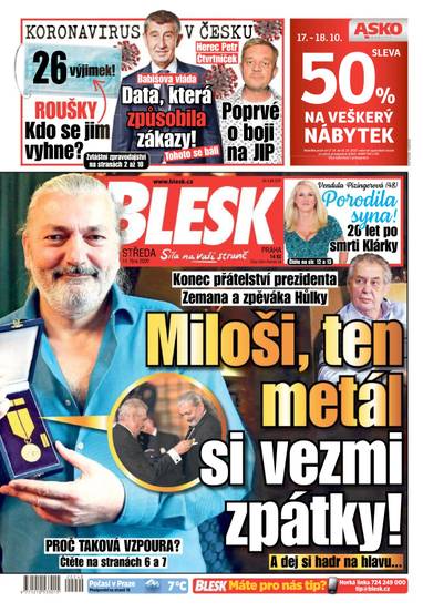 E-magazín BLESK - 14.10.2020 - CZECH NEWS CENTER a. s.