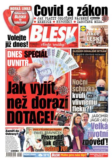 E-magazín BLESK - 26.10.2020 - CZECH NEWS CENTER a. s.