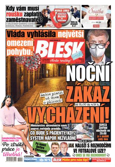 E-magazín BLESK - 27.10.2020 - CZECH NEWS CENTER a. s.