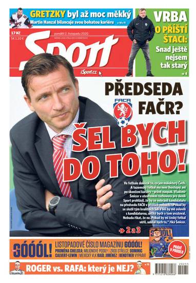 E-magazín Sport - 2.11.2020 - CZECH NEWS CENTER a. s.