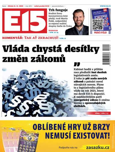 E-magazín e15 - 11.11.2020 - CZECH NEWS CENTER a. s.