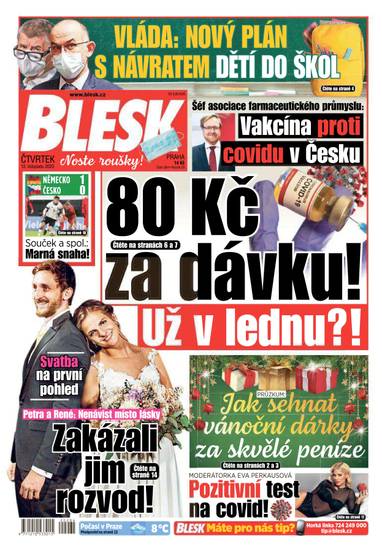 E-magazín BLESK - 12.11.2020 - CZECH NEWS CENTER a. s.