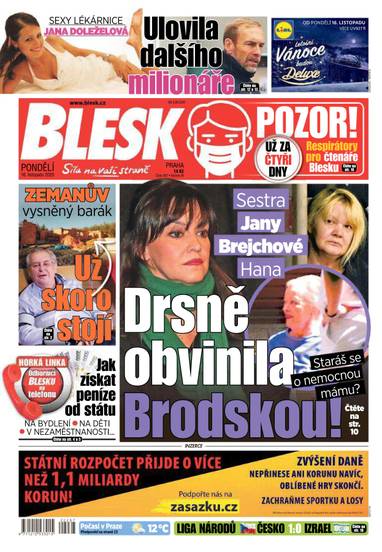 E-magazín BLESK - 16.11.2020 - CZECH NEWS CENTER a. s.