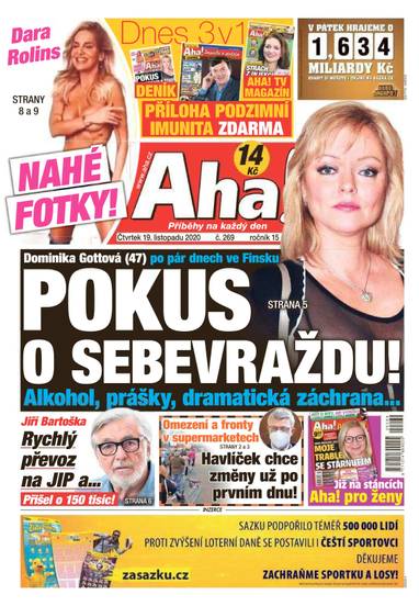 E-magazín Aha! - 19.11.2020 - CZECH NEWS CENTER a. s.