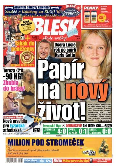 E-magazín BLESK - 11.12.2020 - CZECH NEWS CENTER a. s.