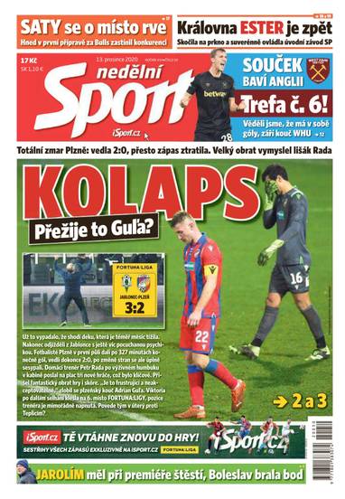 E-magazín nedělní Sport - 50/2020 - CZECH NEWS CENTER a. s.