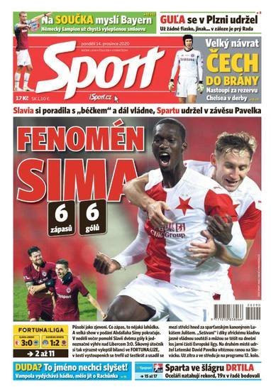 E-magazín Sport - 14.12.2020 - CZECH NEWS CENTER a. s.