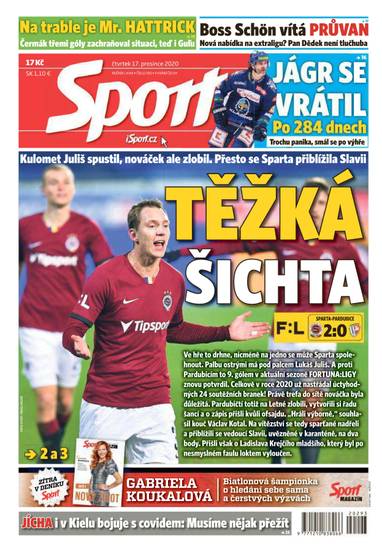 E-magazín Sport - 17.12.2020 - CZECH NEWS CENTER a. s.