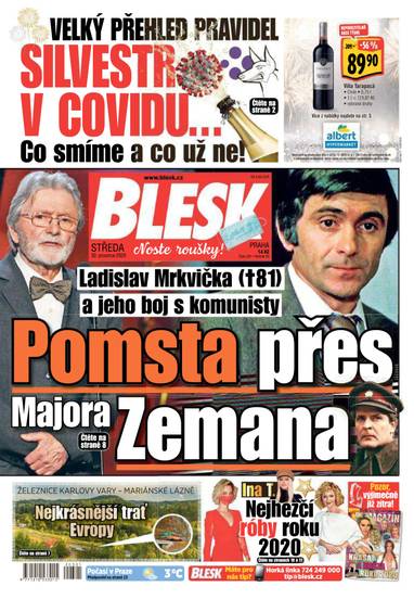 E-magazín BLESK - 30.12.2020 - CZECH NEWS CENTER a. s.