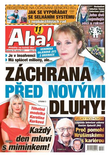 E-magazín Aha! - 16.1.2021 - CZECH NEWS CENTER a. s.