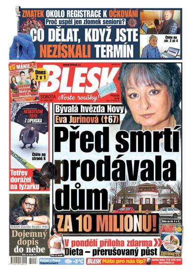 E-magazín BLESK - 16.1.2021 - CZECH NEWS CENTER a. s.