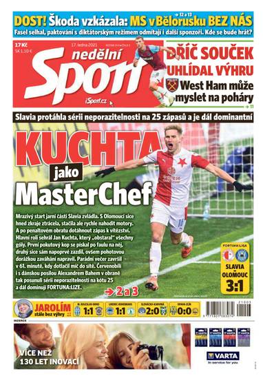 E-magazín nedělní Sport - 3/2021 - CZECH NEWS CENTER a. s.