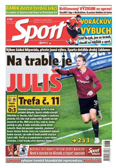 E-magazín Sport - 21.1.2021 - CZECH NEWS CENTER a. s.