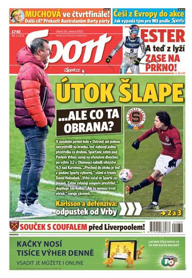 E-magazín Sport - 16.2.2021 - CZECH NEWS CENTER a. s.