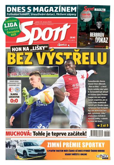 E-magazín Sport - 19.2.2021 - CZECH NEWS CENTER a. s.