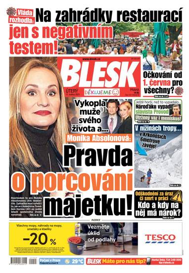 E-magazín BLESK - 11.5.2021 - CZECH NEWS CENTER a. s.