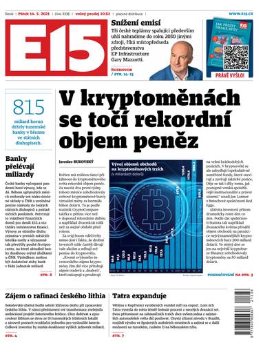 E-magazín e15 - 14.5.2021 - CZECH NEWS CENTER a. s.