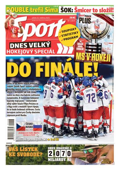 E-magazín Sport - 21.5.2021 - CZECH NEWS CENTER a. s.