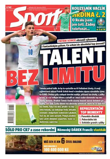 E-magazín Sport - 16.6.2021 - CZECH NEWS CENTER a. s.