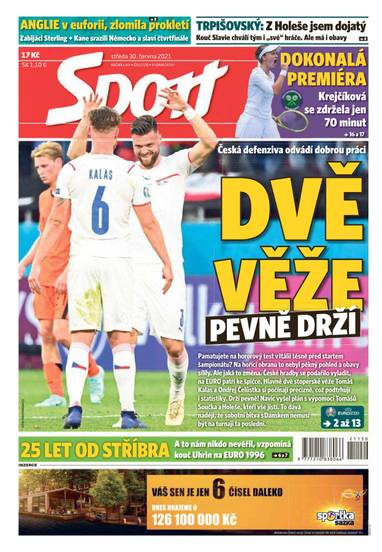 E-magazín Sport - 30.6.2021 - CZECH NEWS CENTER a. s.