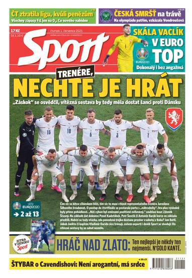 E-magazín Sport - 1.7.2021 - CZECH NEWS CENTER a. s.