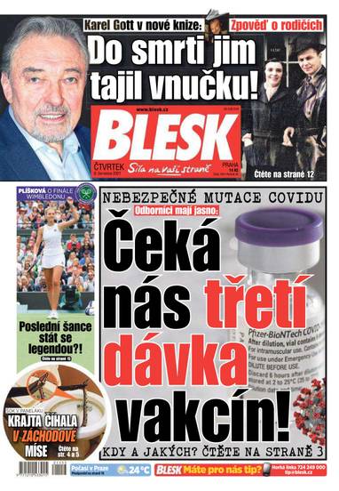 E-magazín BLESK - 8.7.2021 - CZECH NEWS CENTER a. s.