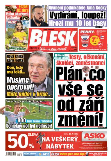 E-magazín BLESK - 15.7.2021 - CZECH NEWS CENTER a. s.