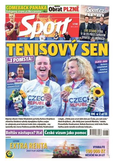 E-magazín Sport - 2.8.2021 - CZECH NEWS CENTER a. s.