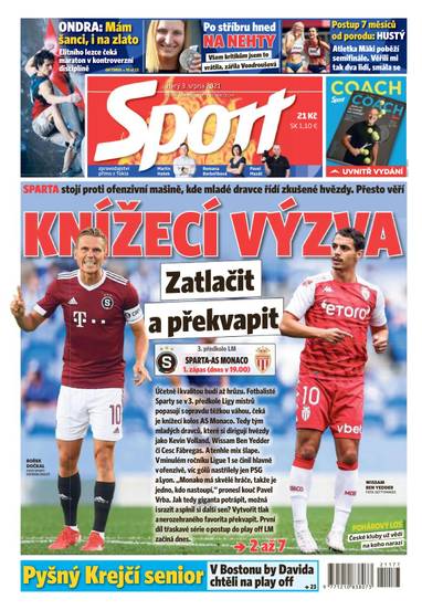 E-magazín Sport - 3.8.2021 - CZECH NEWS CENTER a. s.