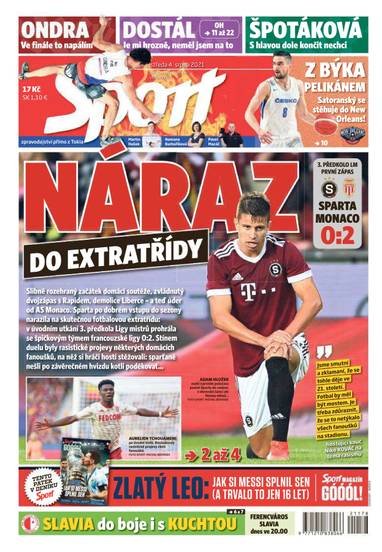 E-magazín Sport - 4.8.2021 - CZECH NEWS CENTER a. s.