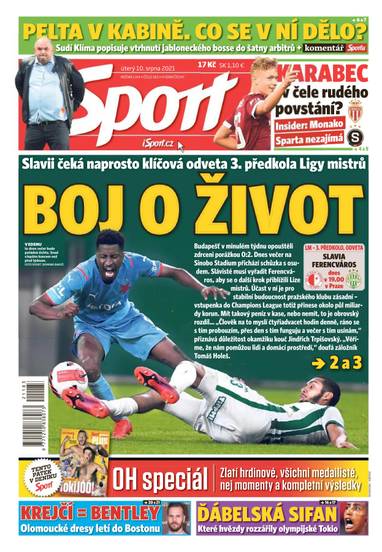 E-magazín Sport - 10.8.2021 - CZECH NEWS CENTER a. s.