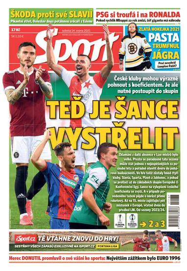 E-magazín Sport - 14.8.2021 - CZECH NEWS CENTER a. s.