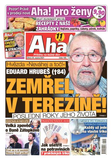 E-magazín Aha! - 24.8.2021 - CZECH NEWS CENTER a. s.