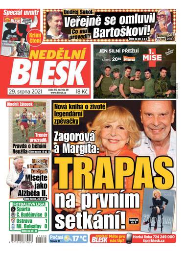 E-magazín NEDĚLNÍ BLESK - 35/2021 - CZECH NEWS CENTER a. s.