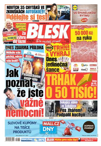 E-magazín BLESK - 13.9.2021 - CZECH NEWS CENTER a. s.