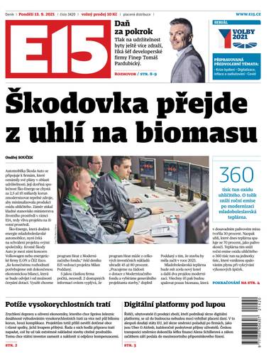 E-magazín e15 - 13.9.2021 - CZECH NEWS CENTER a. s.