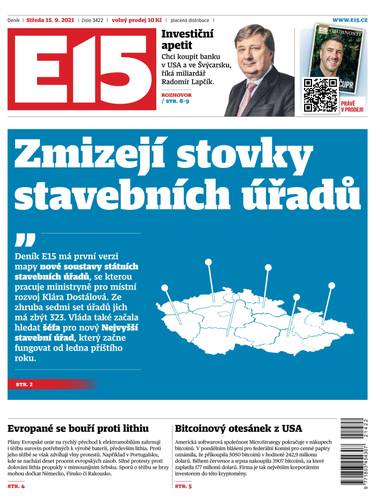 E-magazín e15 - 15.9.2021 - CZECH NEWS CENTER a. s.