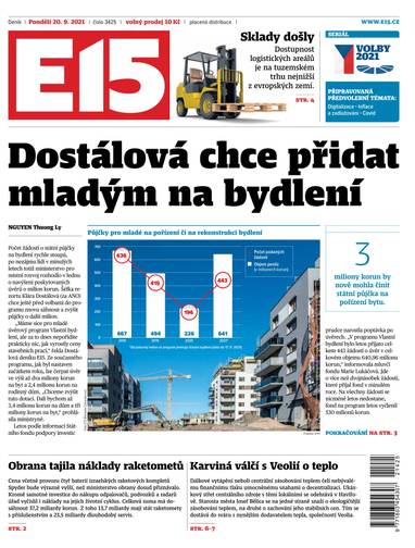 E-magazín e15 - 20.9.2021 - CZECH NEWS CENTER a. s.