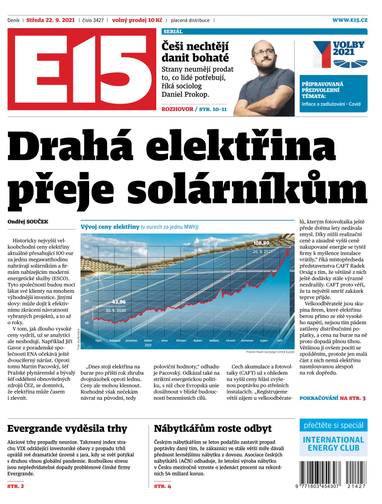 E-magazín e15 - 22.9.2021 - CZECH NEWS CENTER a. s.